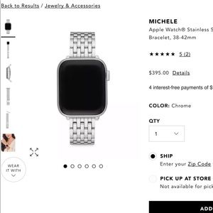 Michele Apple Watch link bracelet…excellent 💚